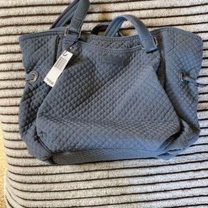 Vera Bradley Microfiber Glenna Satchel in Charcoal